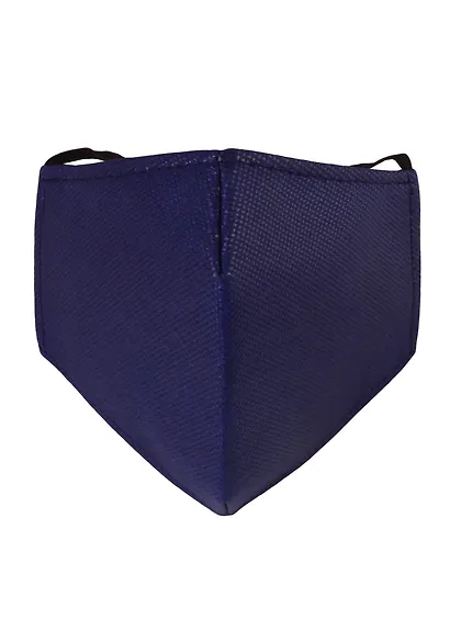 Маска защитная для лица (200х135мм) (р-р M) (спанбонд) (синяя) - фото 2