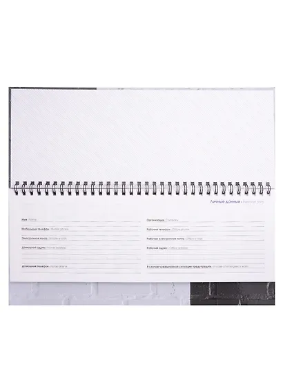 Планинг недат. 56л "Монохромный стиль" настольный, 7БЦ, глянц.лам, офсет - фото 2