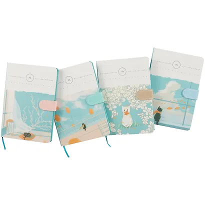Блокнот с магнитной застёжкой «Котик и ветер», 256 страниц, А5 - фото 7