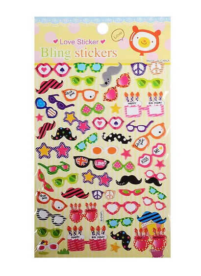 Наклейки очки, LW016 - фото 1