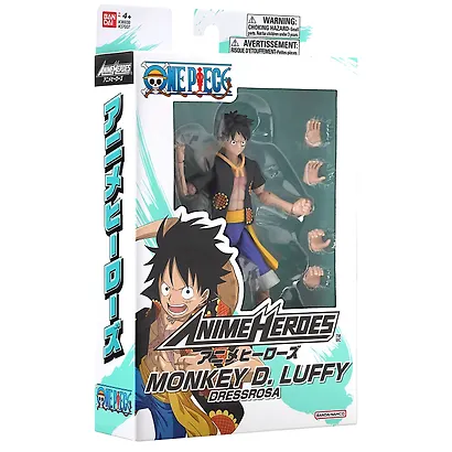 Экшн-фигурка Bandai  Ван Пис Луффи Дресс Роза (17см) (67776) - фото 11