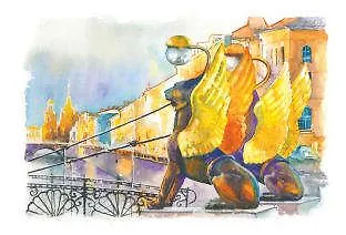 Открытка "Банковский мост, лето" - фото 1