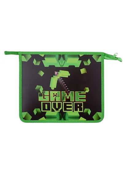 Папка для тетрадей А5 "Game over" молния, пластик - фото 2