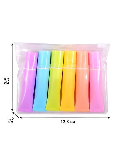 Текстовыделители Yoi, Pastel tube, 6 цветов - фото 6
