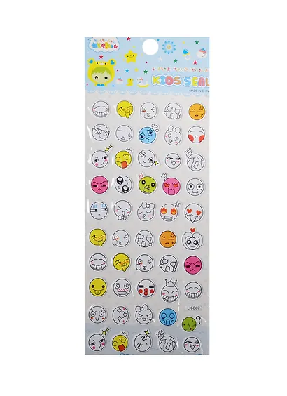 Наклейки смайлы, LK-B07 - фото 1