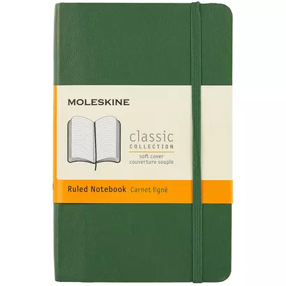 Записная книжка Moleskin Classic Pocket, мягкая обложка, зелёная, 96 листов, А6 - фото 1