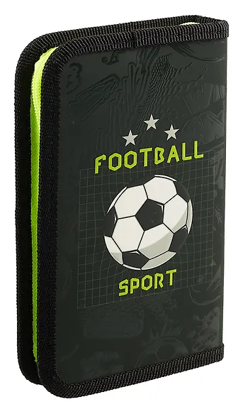 Пенал 1 отделение "Футбол ON" 19*11 см, молния - фото 2