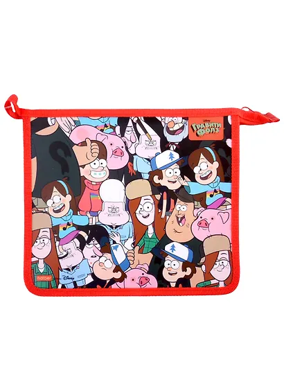 Папка для тетрадей А5 "Гравити Фолз" 1отд., пластик, молния сверху, инд.уп. - фото 3