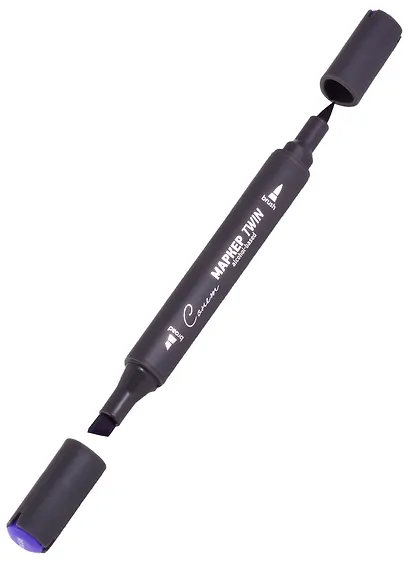 Маркер художественный "Сонет" Twin Brush анютины глазки, Сонет - фото 2