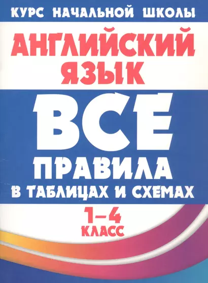 Все правила в таблицах и схемах. Английский язык 1-4 класс - фото 1