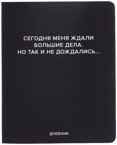 Дневник шк. "Сегодня меня ждали большие дела" универс.блок, иск.кож., шелкография, отстрочка, ляссе - фото 1