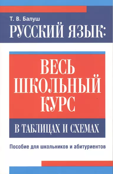 Русский язык: весь школьный курс в таблицах и схемах - фото 1