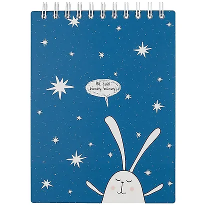 Скетчбук А5 45л "Bunny" 190г/м2, тв. обложка, спираль - фото 1