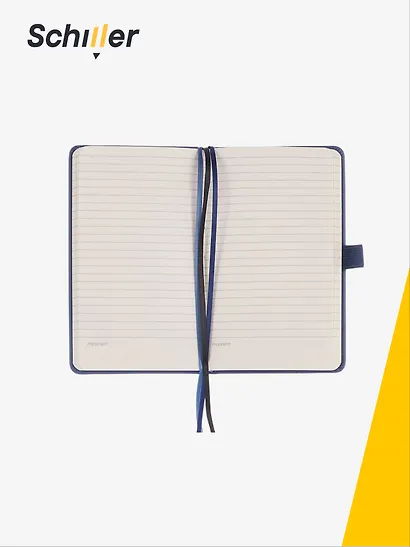 Записная книжка А7 100 листов в линейку "Classic" синяя, 7БЦ, Schiller - фото 3