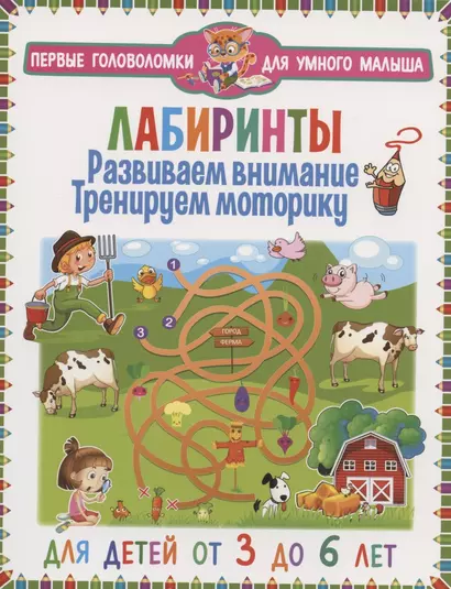 Лабиринты. Развиваем внимание, тренируем моторику. Для детей от 3 до 6 лет - фото 1