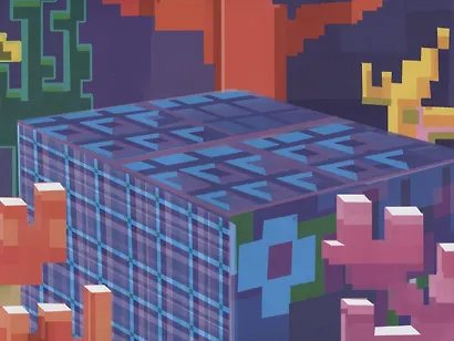 Строительная лихорадка. Развивающая книжка с многоразовыми наклейками и постером № МНП 2209 ("В стиле Minecraft") - фото 3