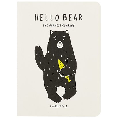 Записная книжка «Hello Bear» А6, 24 листа в клетку, сшивка, Languo, в ассортименте - фото 1