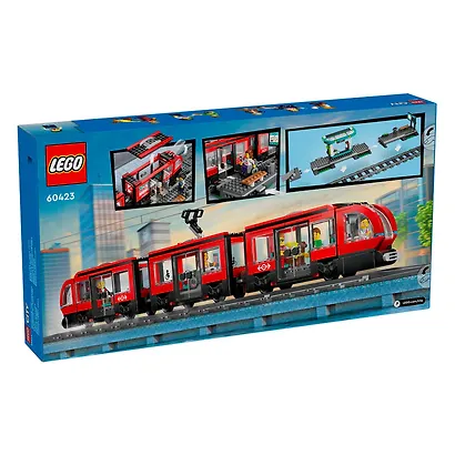 LEGO City: Трамвай и станция в центре города, 811 деталей (60423) - фото 7