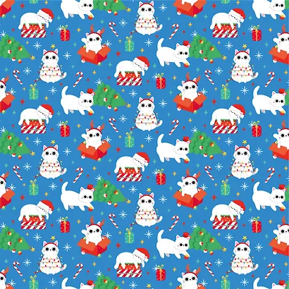 Бумага упаковочная 70*100см "Веселый Новый Год" НГ,инд.уп., ассорти - фото 2