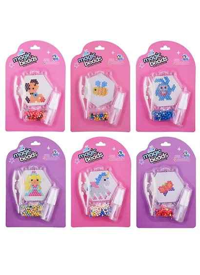 Аквамозаика Magic Beads (11-2796-23) (микс) (основа, пинцет, бутылочка для воды, бусины) (блистер) - фото 2