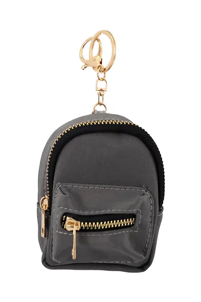 Брелок-обвес на сумку Рюкзачок Серый (текстиль) (12-3307025189-2561111) - фото 1