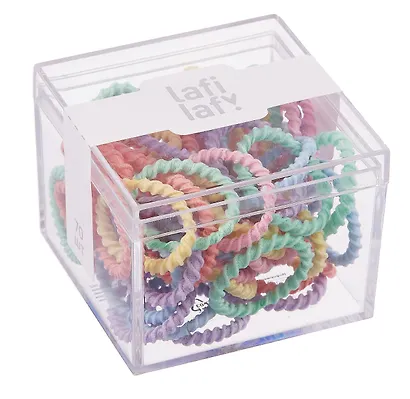 Набор резиночек в коробочке (70 штук) (пастельные оттенки) (2,5 см), Lafilaf - фото 2