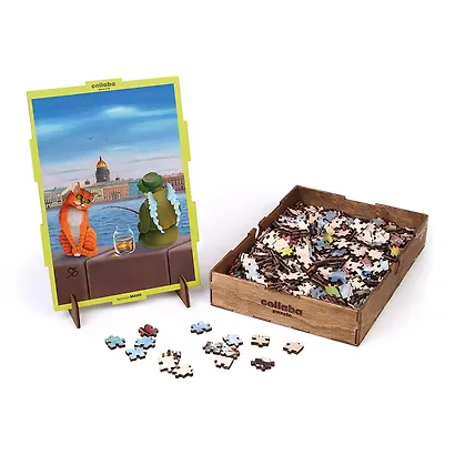 Деревянный пазл «Ангельское терпение», Collaba puzzle - фото 4