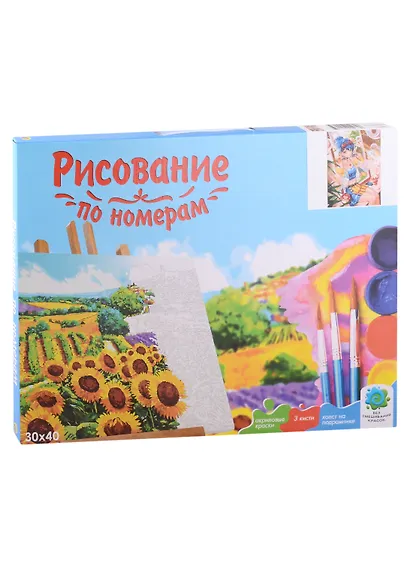 Холст с красками по номерам "Аниме. Мыльные пузыри", 30 х 40 см - фото 2