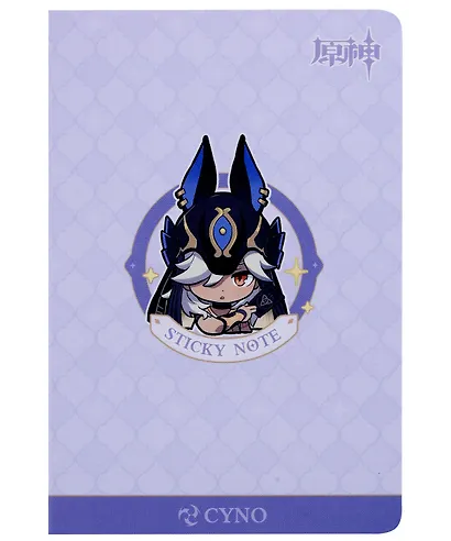 Блоки для записей, 4 штуки "Chibi Expression Cyno" диспенсер-книжка - фото 1