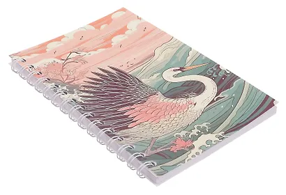 Тетрадь 80 листов в клетку "Журавль" на спирали - фото 2