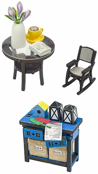 Румбокс MiniHouse DIY "Летняя веранда". Сборная модель (15.6х9.5х20) - фото 4