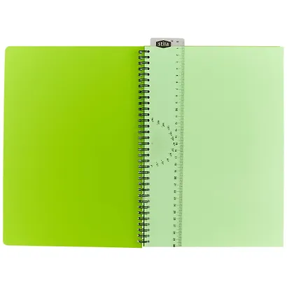 Тетрадь в клетку Stila, Neon Green, А4, 96 листов - фото 2