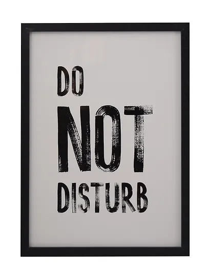 Фоторамка 21*30 "Do not disturb" черное дерево - фото 1