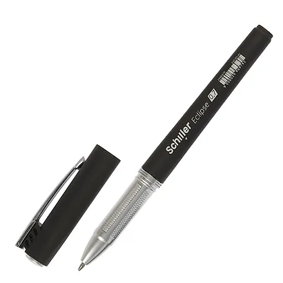 Ручки шариковые синие 12 штук "Eclipse" 0,7 мм, soft touch, Schiller - фото 4