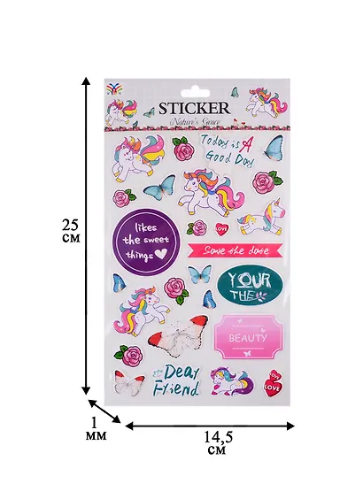 Стикеры бумажные  Unicorn - фото 2