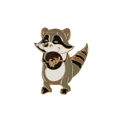 Значок Pin Joy Енотик с печеньем (металл) (12-08599-564) - фото 2