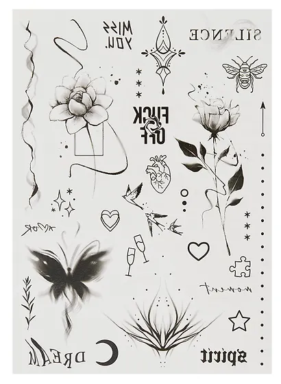 Набор наклеек-тату "Минимализм" - фото 6