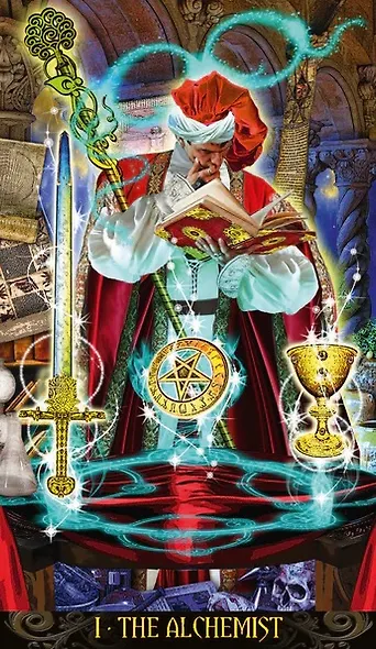 Таро ИЛЛЮМИНАТОВ/Tarot Illuminati NEW (на англ. языке, золотой срез) - фото 5