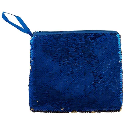 Сумка-шоппер с пайетками на молнии (24х20) (текстиль) - фото 6