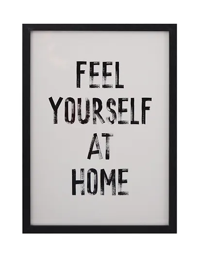 Фоторамка 21*30 "Feel yourself at home" черное дерево - фото 1