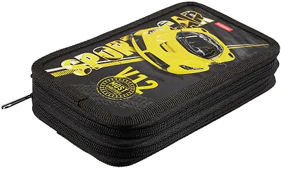 Пенал 2 отделения "Автоспорт" 19*11 см, молния - фото 4