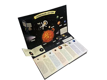 Космос. Интерактивный детский атлас с откидными разворотами - фото 4