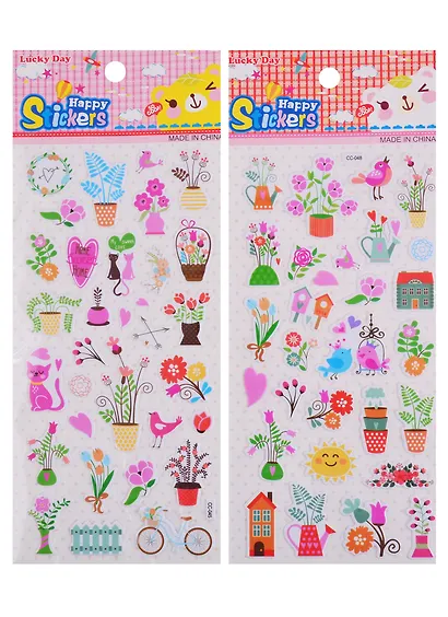 Наклейки зефирные Мой сад микс CC-045-048 - фото 2