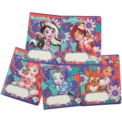 Тетрадь в линейку Enchantimals, 12 листов, в ассортименте - фото 7