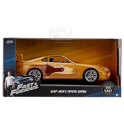Модель Машинки Форсаж 1:32 FF 1995 Toyota Supra - Gold 99542 - фото 2