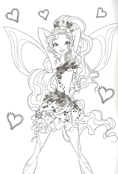 Раскраска А5 Эконом. Winx. Удивительные Винкс - фото 4