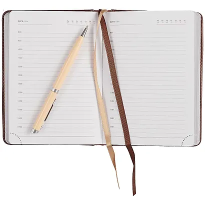 Недатированный ежедневник «Pristine», коричневый, 160 листов, А6 - фото 3