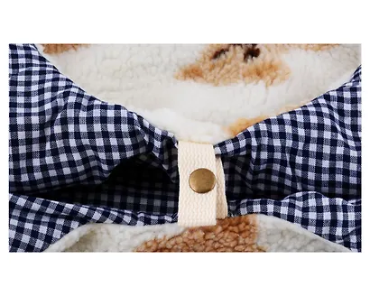 Сумка-шоппер плюшевая Мишки (белая) (40х36) (12-ZhenPin-2710) - фото 3