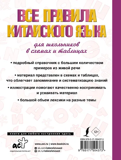 Все правила китайского языка для школьников в схемах и таблицах - фото 2