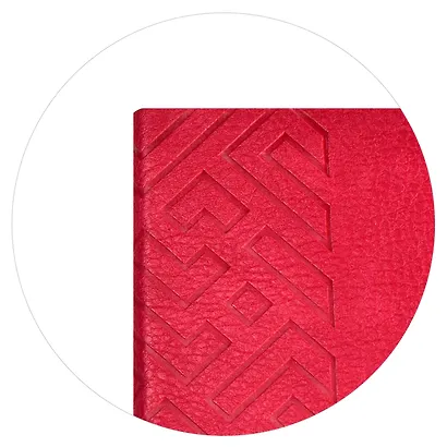 Ежедневник недатированный А5 160 листов "Шеврет экстра" малиновый, искусственная кожа, мягкий переплет, офсет, ляссе - фото 10